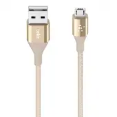 Belkin DuraTek, 1,2 m, USB A, Micro-USB B, USB 2.0, Männlich/Männlich, Gold