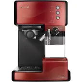 Breville PrimaLATTE, Espressomaschine, 1,5 l, Kaffeepad, Gemahlener Kaffee, Schwarz, Rot