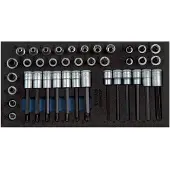 Gedore 1500 CT1-ITX 30 Satz Schraubendrehereinsätze 3/8" in Check-Tool-Modul, 2308983