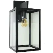 Ks Verlichting 240v wandleuchte hampton edelstahl schwarz (zwart)