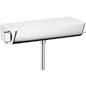 Hansgrohe Select Ecostat Brausethermostat, Aufputz, 13161400, Farbe: Chrom / Weiß