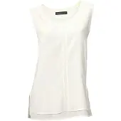 HEINE Shirttop , Damen, Gr. 34, beige (ecru), 95% Viskose, 5% Elasthan, Webware:100% Viskose, unifarben, Rundhals, Tops Shirttop