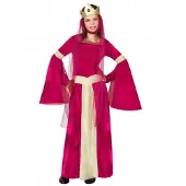 Atosa Medieval Queen Mädchenkostüm