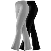 Vivance active Jazzpants 1x hellgrau-meliert, 1x schwarz Größe 40/42