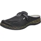 Rieker Damenschuhe Pantoletten Clogs Hausschuh Schwarz Freizeit