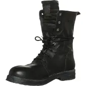 Replay Footwear Evy Frauen Schnürung Leder Militär Stil Stiefel Schwarz – 4,5 Großbritannien - 37 EU - 5,5 US / Schwarz