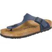 Birkenstock Gizeh Damenschuhe Hausschuhe Pantolette Blau Freizeit, Schuhgröße:36 EU