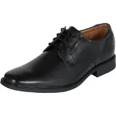 Clarks Business Halbschuhe TILDEN PLAIN Herren Glattleder SchwarzGröße:8