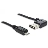 DeLOCK 3m USB 2.0 A - micro-B m/m, 3 m, USB A, Micro-USB B, USB 2.0, Männlich/Männlich, Schwarz