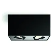 Philips myLiving Box LED-Spot zweiflammig schwarz