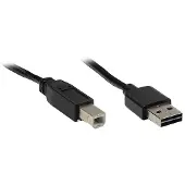 GOOD CONNECTIONS USB 2.0 Anschlusskabel 2m A-B Stecker schwarz (2510-EU02)
