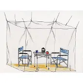 Basic Nature - Moskitonetz Klassik Mesh 225 - Moskitonetz Gr 2 x 2,2 x 2 m weiß