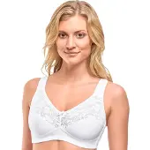 Susa Soft-BH "2er Pack BH ohne Bügel", Damen, Gr. 85, Cup D, bunt (weiß, schwarz), Obermaterial: 76% Baumwolle CO. 18% Polyamid PA. 6% Elasthan EL., BHs Soft-BH