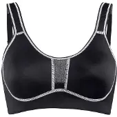 Viania Sport-BH "Sport BH Performance", Damen, Gr. 100, Cup D, schwarz, Obermaterial: 47% Polyamid PA. 41% Polyester PES. 12% Elasthan EL., BHs Sport-BH