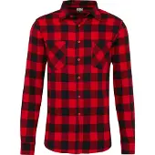 Urban Classics Kurzarmshirt "Herren Checked Flanell Shirt" 1 Stk.