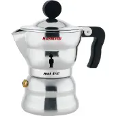 Alessi Moka, Mokka-Kanne, Aluminium, Aluminium, 70 mm, 138 mm