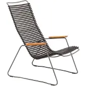 Houe CLICK Relaxsessel Lounge Chair Bambusarmlehnen Stahlgestell