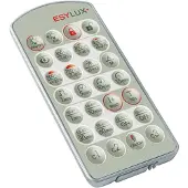 ESYLUX EM10425530, Drucktasten, Grün, Metallisch, Silber