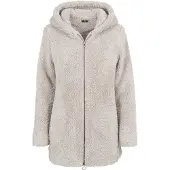 Urban Classics Damen Sherpa Pullover Regular Fit Kapuzenpullover, Sand, L