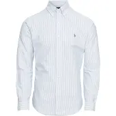 Ralph Lauren für Herren. 710549084009 Slim Fit Oxford Hemd blau (XL), Lässig, Baumwolle, Langarm