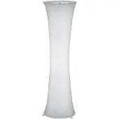 TRIO Leuchten - Modern Stehleuchte I Stehlampe I Standleuchte I Lampe I Leuchte Actros weiß I Wohnzimmer I Schlafzimmer - Textil Zylinder - LED geeignet E27