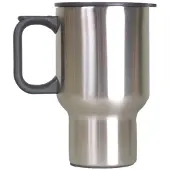 Basic Nature - Edelstahl Thermobecher Auto - Becher Gr 0,45 l grau