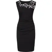 Kaffe Kleid Slim fit black