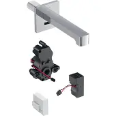 Geberit Brenta Waschtischarmatur, Ausladung 170mm, ohne Mischer, Netzbetrieb, für UP-Funktionsbox, 116.271.21.1, Farbe: hochglanz-verchromt