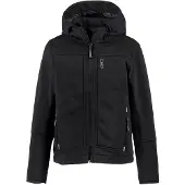 CMP - Boy's Jacket Fix Hood Softshell - Softshelljacke Gr 92 schwarz