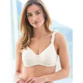 Susa Minimizer-BH , Damen, Gr. 95, Cup C, weiß (champagner), 77% Polyamid, 23% Elasthan, BHs Minimizer-BH