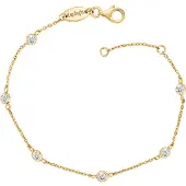 Engelsrufer Damen-Armband 925er Silber 6 Zirkonia Engelsrufer Gold