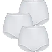 Sloggi Slip "Slip 3er Pack", Damen, Gr. 52, schwarz, Obermaterial: 96% Baumwolle CO. 4% Elasthan EL., Unterhosen Slip