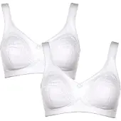 Susa Minimizer-BH , Damen, Gr. 80, Cup C, weiß, 60% Baumwolle, 35% Polyamid, 5% Elasthan, BHs Minimizer-BH