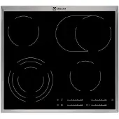 Electrolux EHF46547XK, Schwarz, Integriert, Keramik, Glaskeramik, 4 Zone(n), 4 Zone(n)