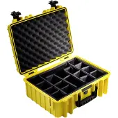 B&W Outdoor.cases Type 5000 gelb variable Facheinteilung (RPD)