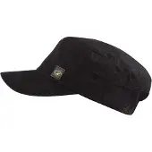 Chillouts Army Cap "El Paso Hat", Herren, schwarz, Baumwolle, unifarben, Caps Army Cap, verstellbar, funktionaler Look