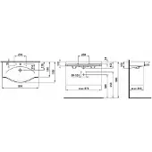 Laufen H8127020001041 WT mit HH PALACE 510x900x165