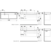 Laufen H8133320001121 WT K-460x1200x150 o. Hlo.Ül.
