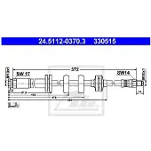Ate Bremsschlauch 24511203703 für FIAT