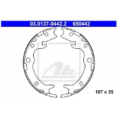 Ate Bremsbackensatz, Feststellbremse 03.0137-0442.2