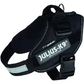 Julius-K9 14841, Hund, Westengeschirr, M-L, Schwarz, Einfarbig, 76 cm
