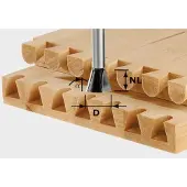 Festool Gratfräser HW VS600 D20 x 26 x 8 Z2 RL