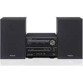Panasonic SC-PM254EG-K, Heim-Audio-Mikrosystem, Schwarz, 1-Weg, DAB+, AC, 0,2 W