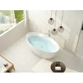 Sanotechnik Freistehende Badewanne MIAMI 170 x 82 x 58,5
