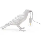 Seletti Bird Lamp LED-Dekoleuchte, wartend, weiß
