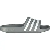 Adidas Originals Uni Adilette Aqua Slides Slipper, Grey Three/Cloud White/Grey Three, 3