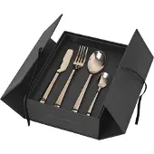 Broste Copenhagen HUNE Besteckset titanium espresso 16tlg.
