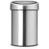 Brabantia Wandabfallbehälter Touch Bin Matt Silber Edelstahl 3L