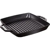 Staub Grillpfanne 23 cm quadratisch, schwarz