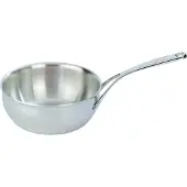 Demeyere Atlantis Conical Saucepan 22CM Kasserolle inkl. Deckel, Edelstahl, 22 cm Durchmesser, Induktionsherd-geeignet